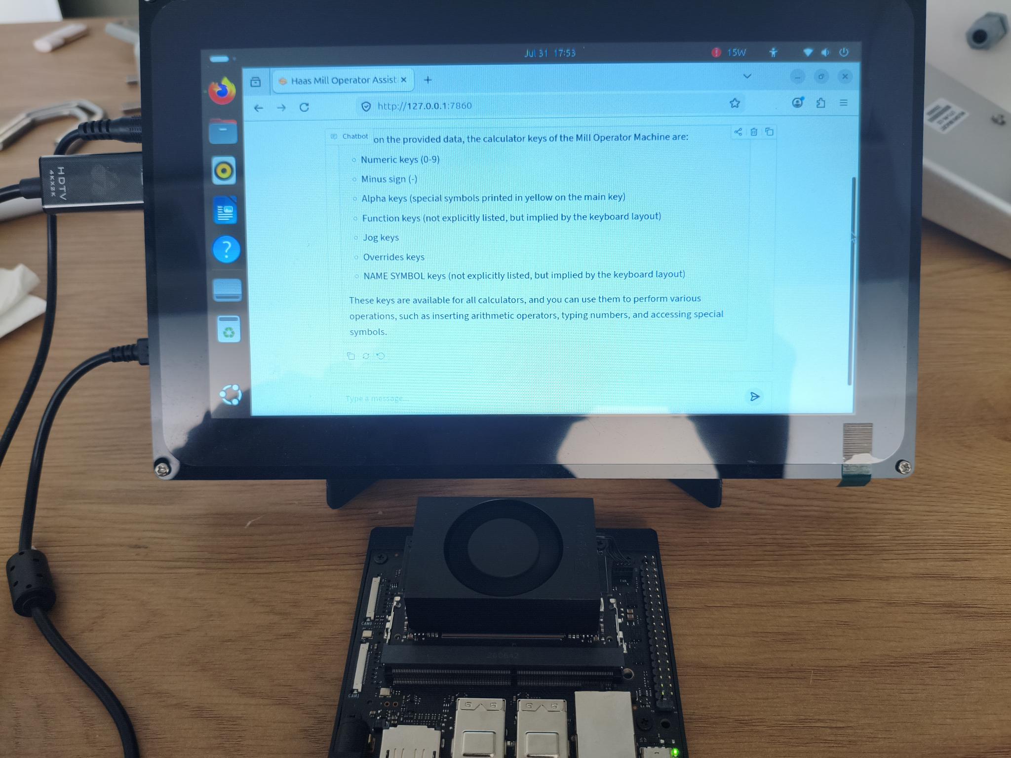 RAG answer on device
